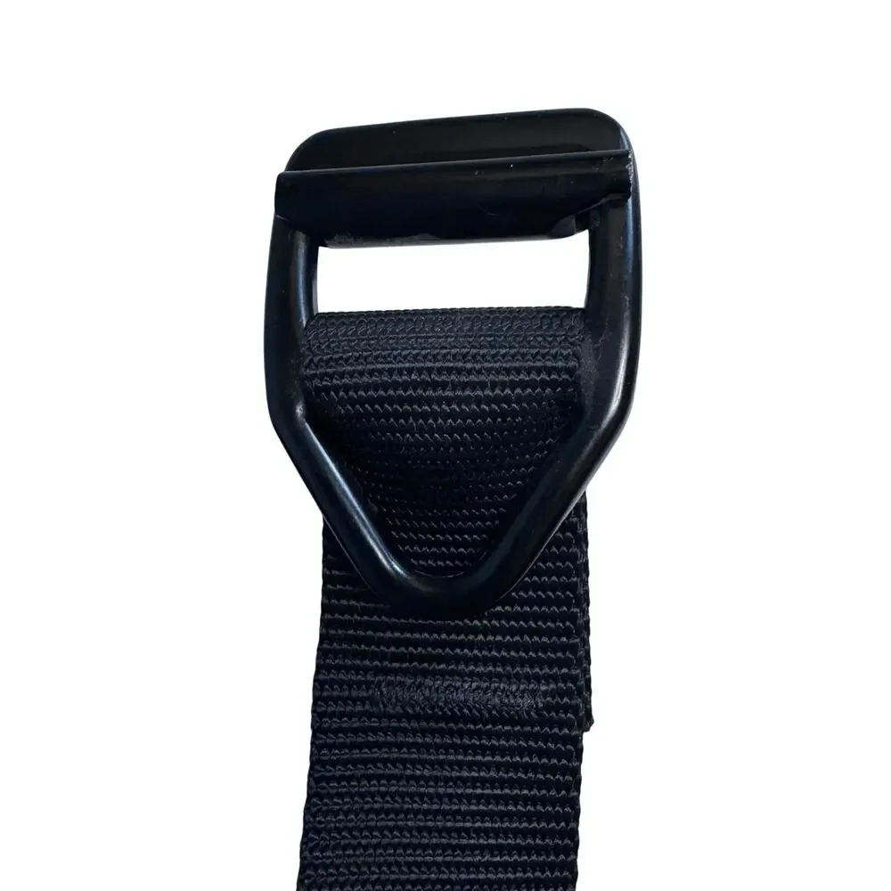 Bison Designs Men's Large Black Nylon Webbing Belt Tactical Hiking Outdoor USA